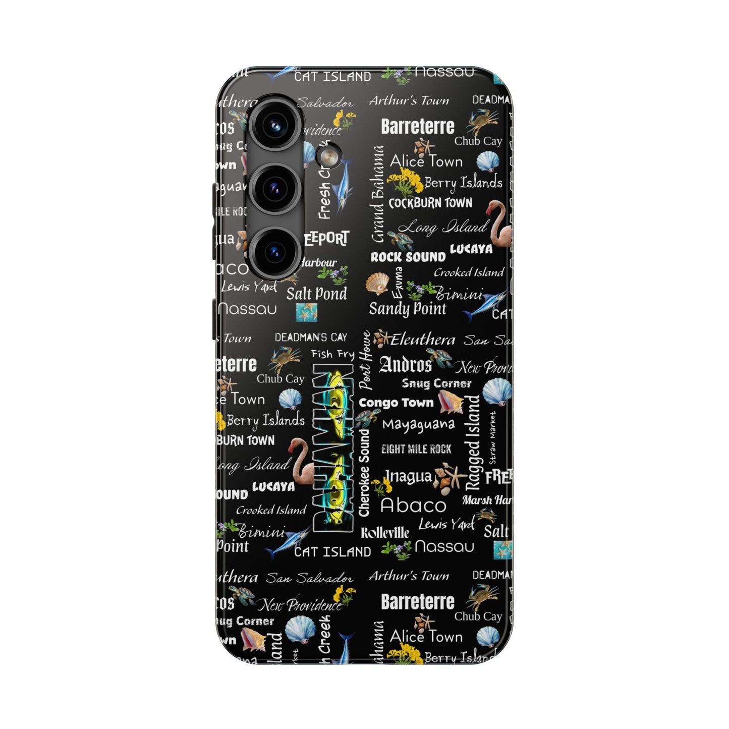 Cities Phone Cases - Black