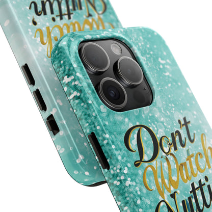 Unbothered Phone Case-Aqua