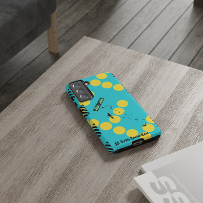 Samsung Phone Case - Aqua Dotted