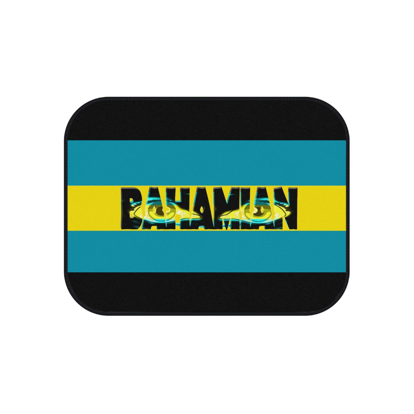 Eyes Bahamian Rear Car Mats-Flag Design (set of 2)