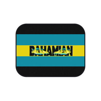 Eyes Bahamian Rear Car Mats-Flag Design (set of 2)