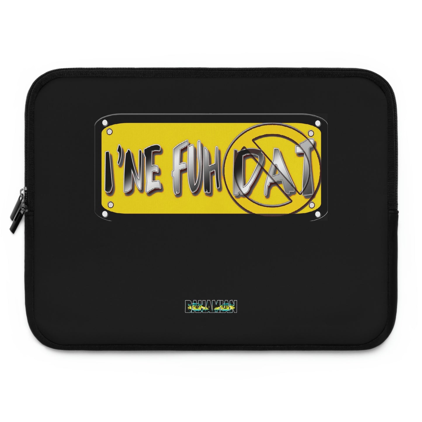 Black & Gold Laptop Sleeve - from Eyes Bahamian