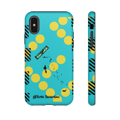 iPhone Phone Case- Aqua Dotted