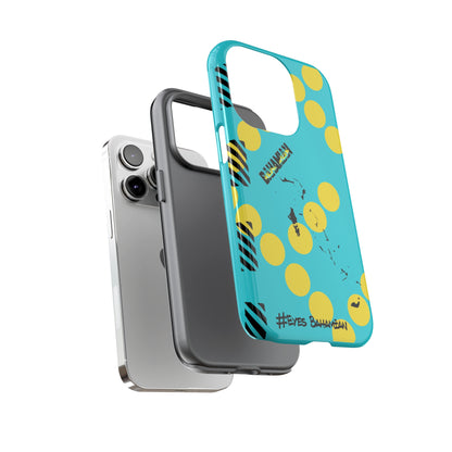 iPhone Phone Case- Aqua Dotted