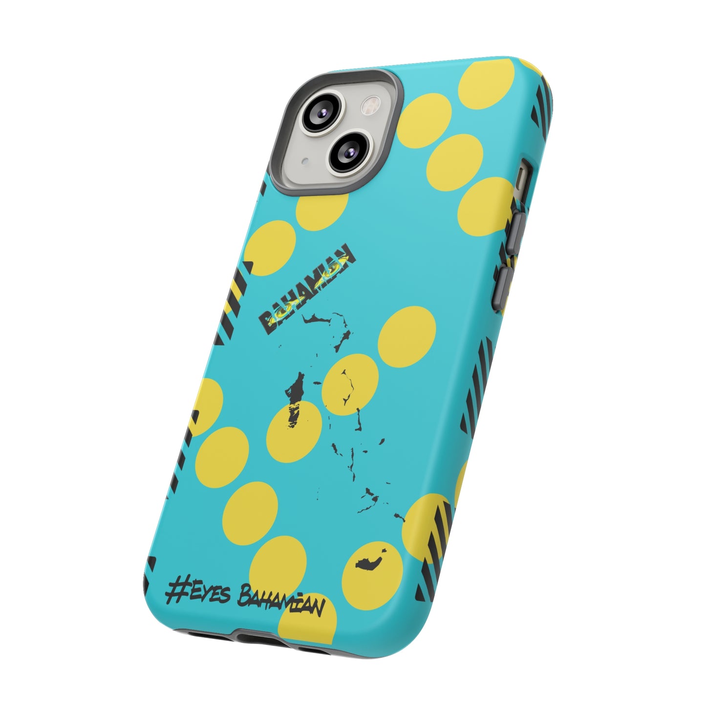 iPhone Phone Case- Aqua Dotted