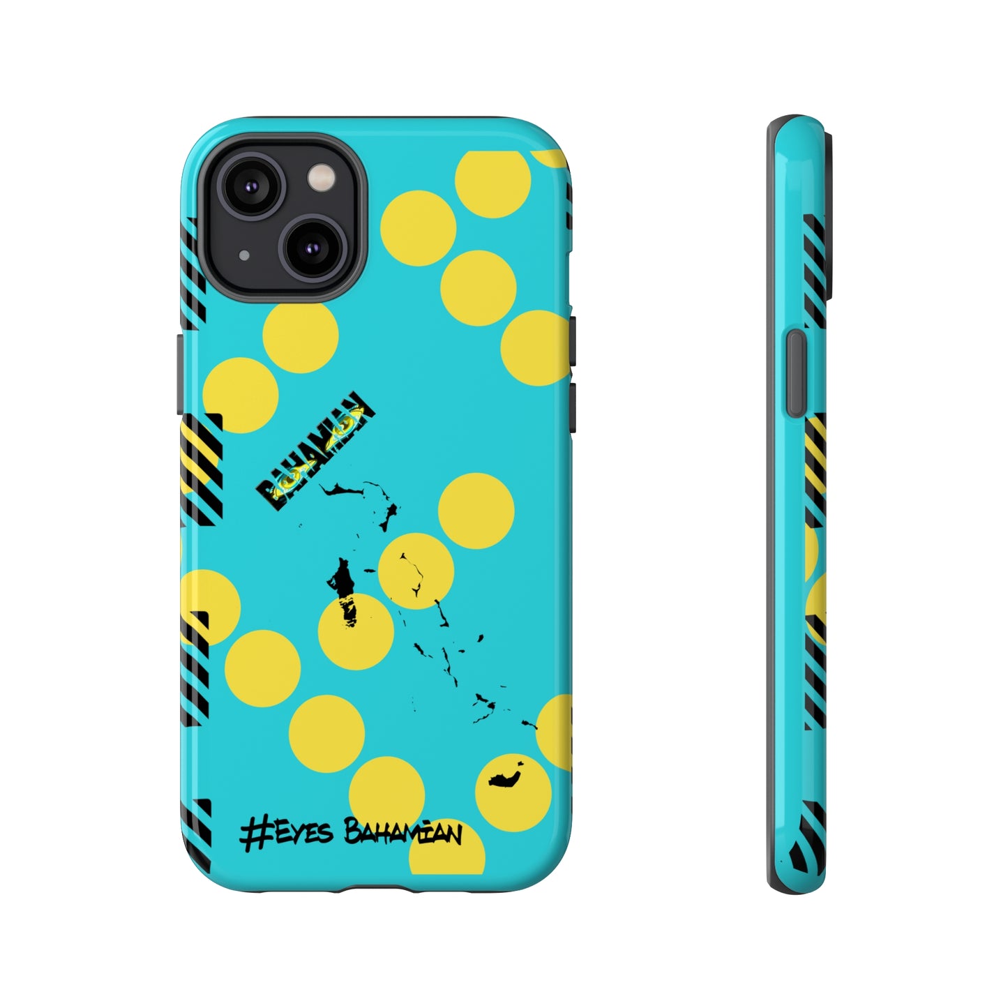 iPhone Phone Case- Aqua Dotted