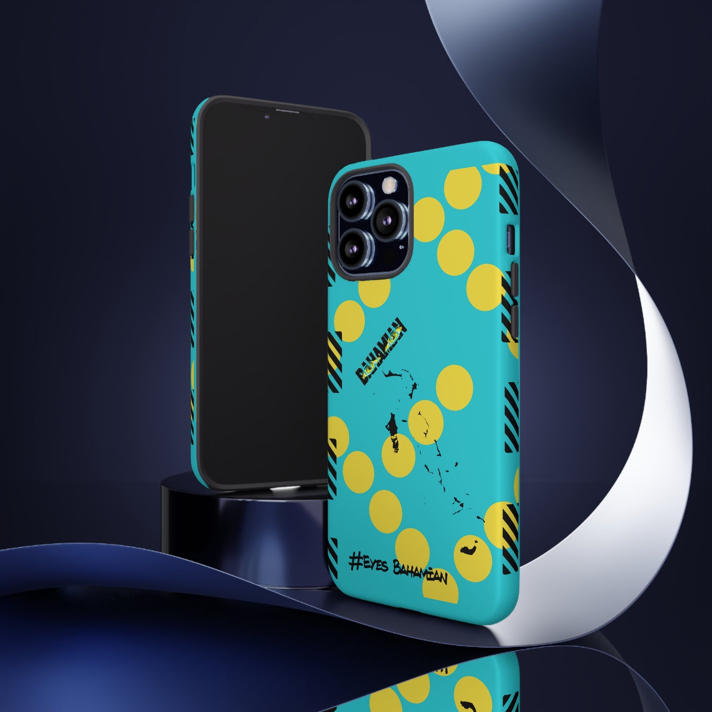 iPhone Phone Case- Aqua Dotted