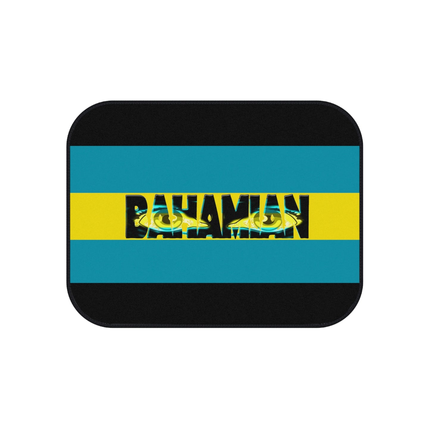 Eyes Bahamian Rear Car Mats-Flag Design (set of 2)