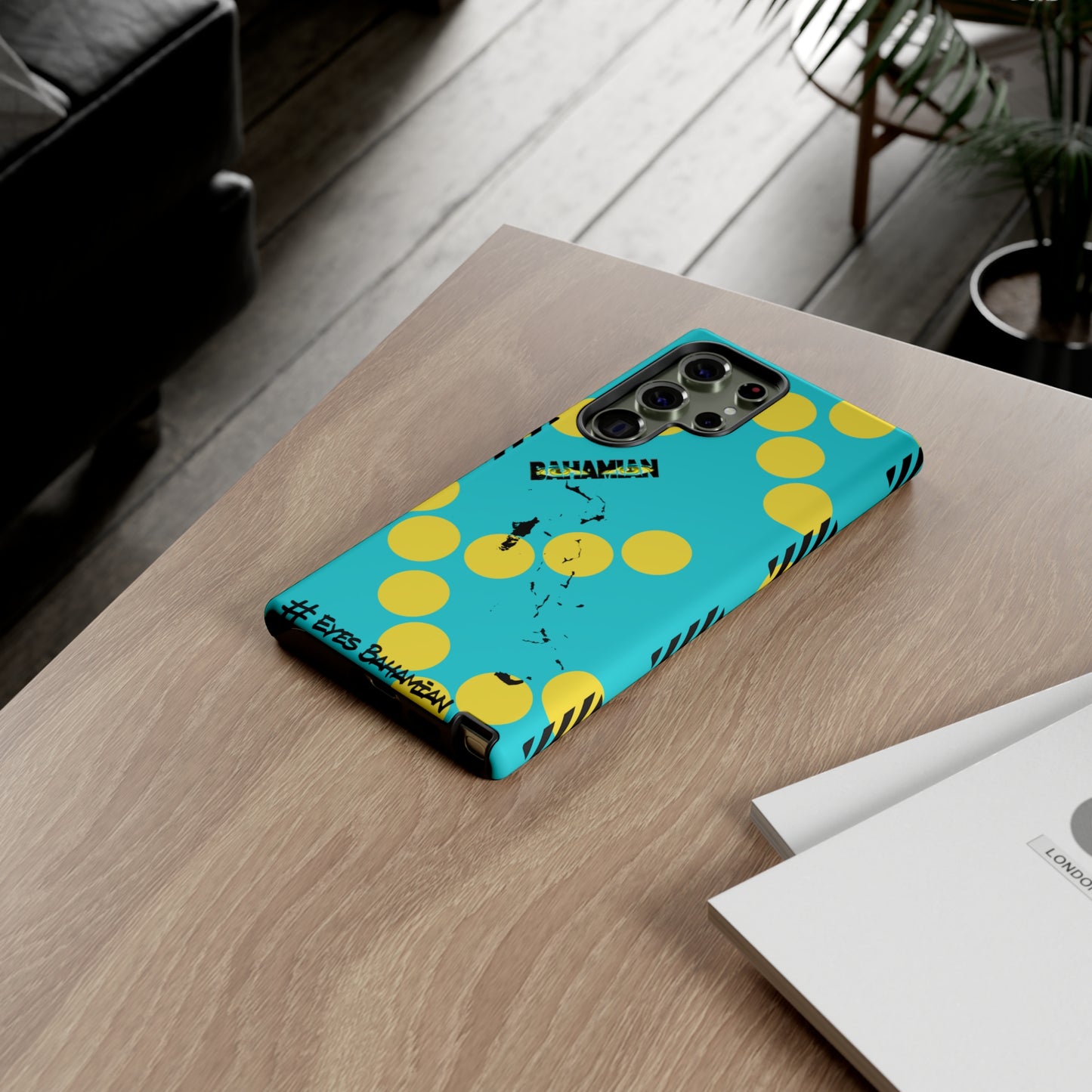 Samsung Phone Case - Aqua Dotted