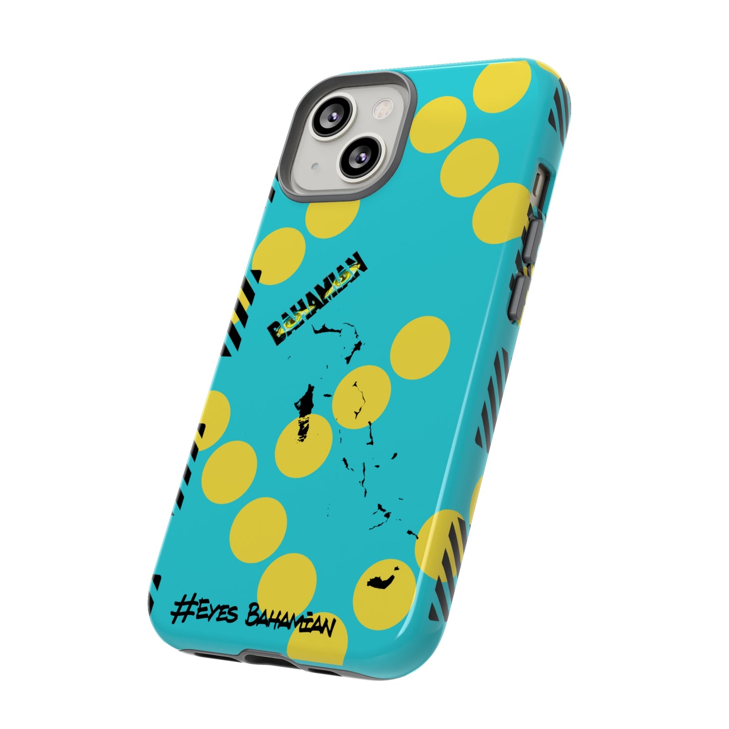 iPhone Phone Case- Aqua Dotted