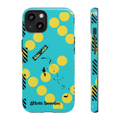 iPhone Phone Case- Aqua Dotted