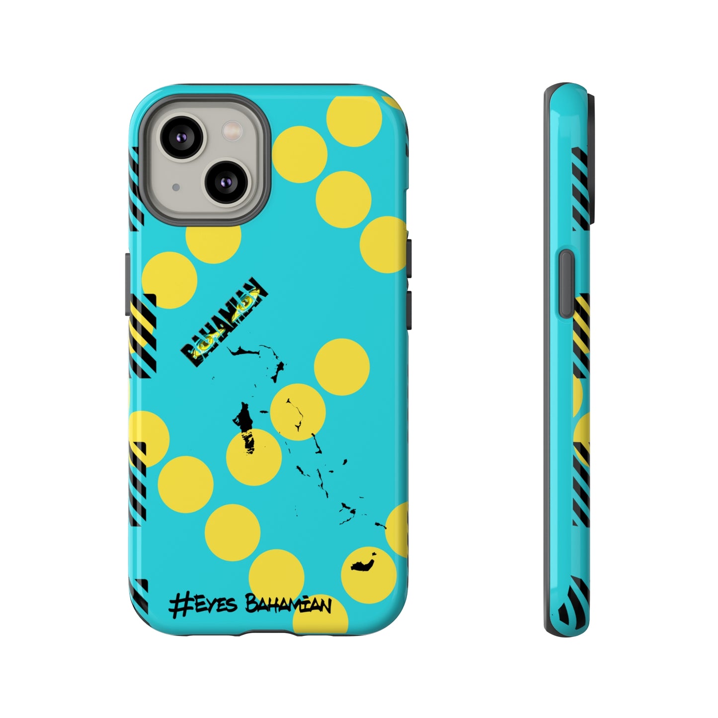 iPhone Phone Case- Aqua Dotted