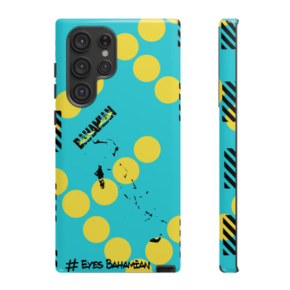 Samsung Phone Case - Aqua Dotted