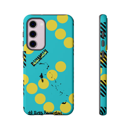 Samsung Phone Case - Aqua Dotted