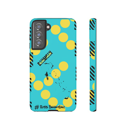 Samsung Phone Case - Aqua Dotted