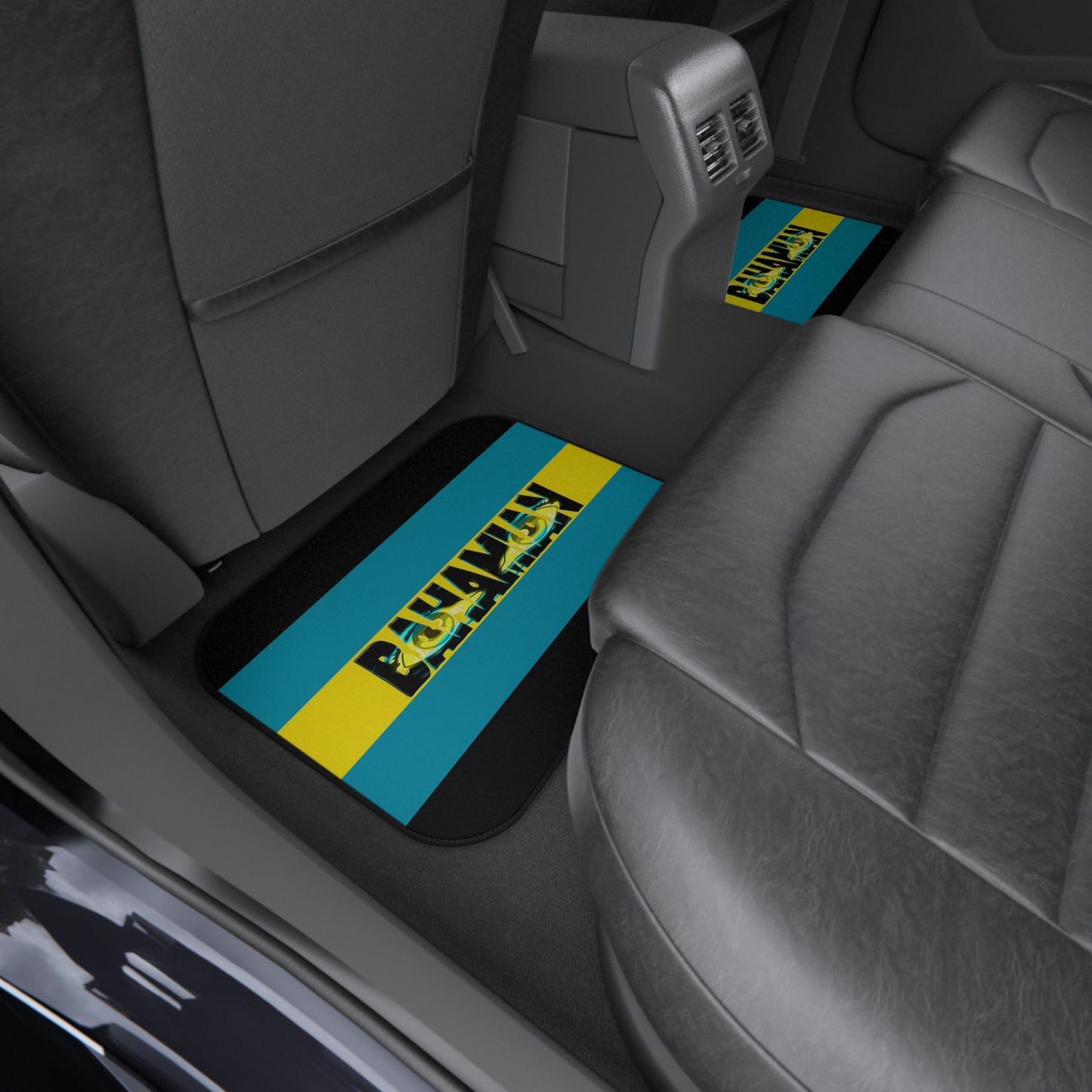 Eyes Bahamian Rear Car Mats-Flag Design (set of 2)