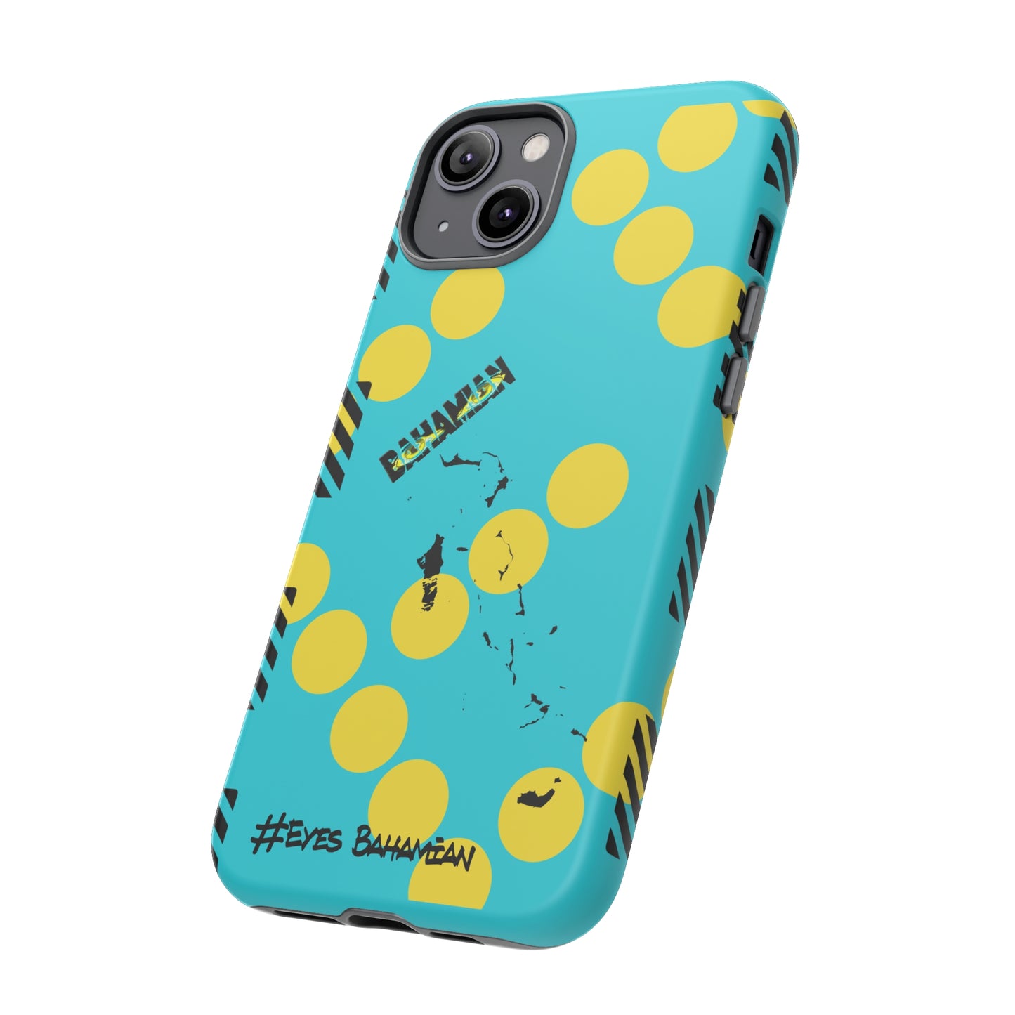 iPhone Phone Case- Aqua Dotted