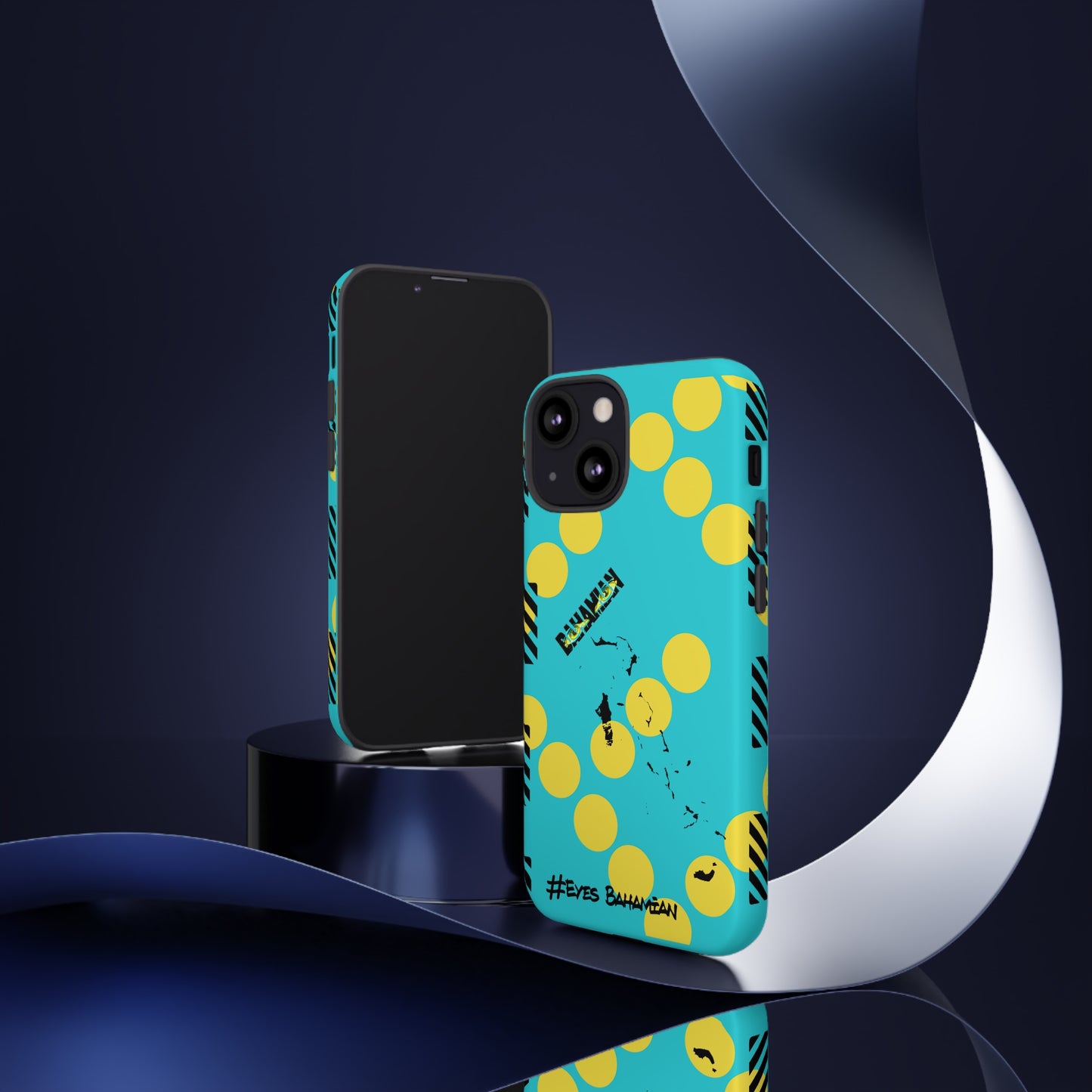 iPhone Phone Case- Aqua Dotted