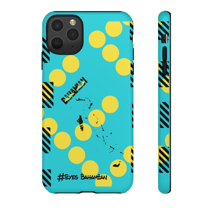 iPhone Phone Case- Aqua Dotted