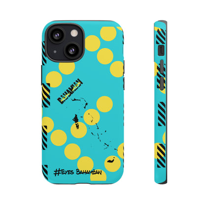 iPhone Phone Case- Aqua Dotted