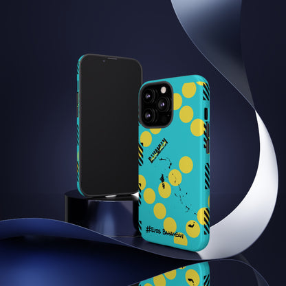 iPhone Phone Case- Aqua Dotted