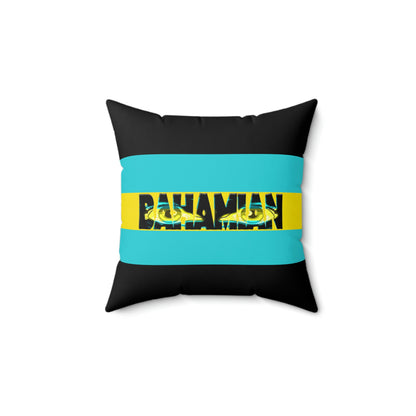 Eyes Bahamian Flag Pillow Case - Black