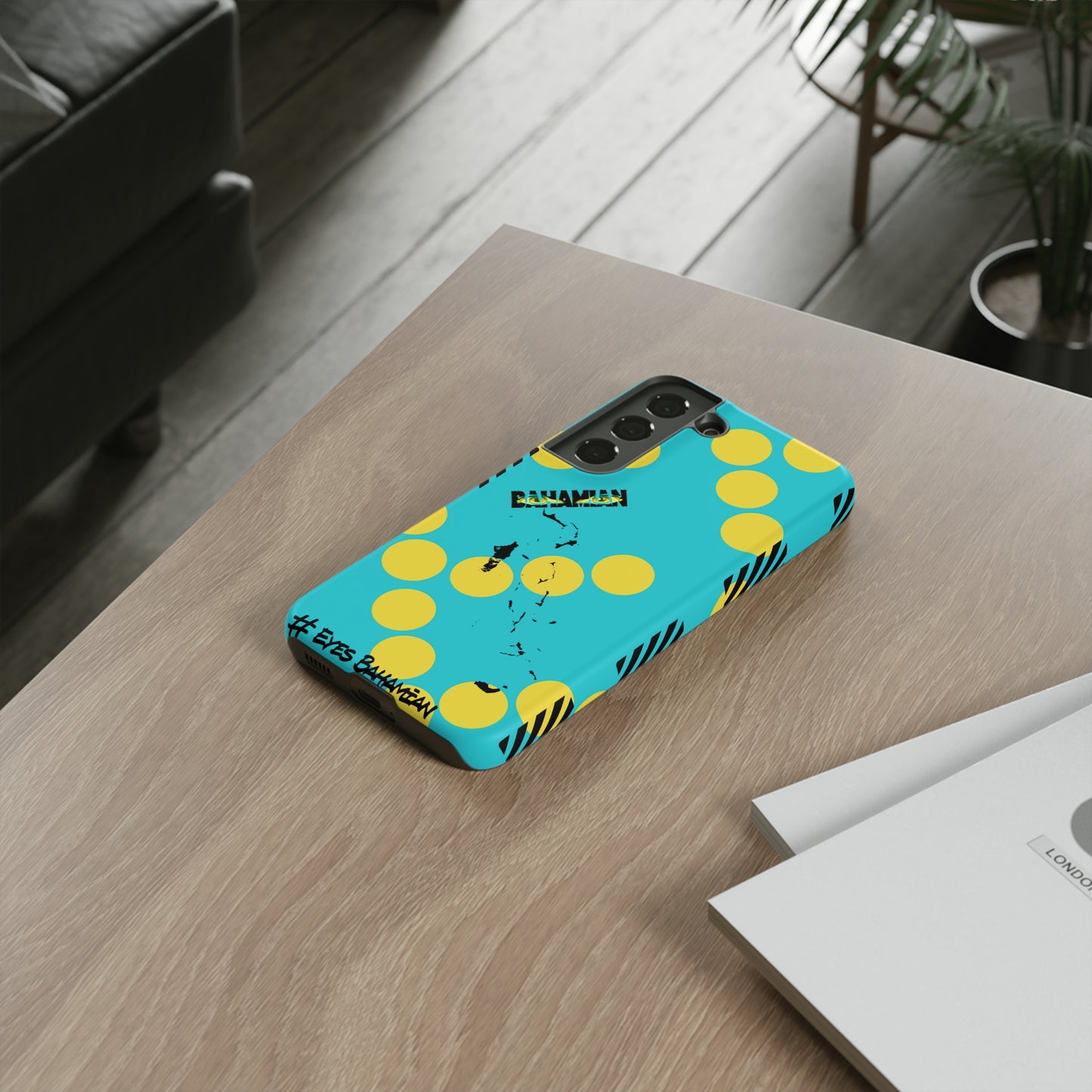 Samsung Phone Case - Aqua Dotted