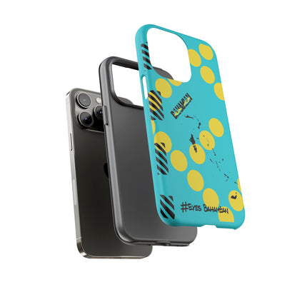 iPhone Phone Case- Aqua Dotted