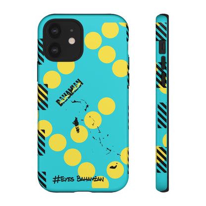 iPhone Phone Case- Aqua Dotted