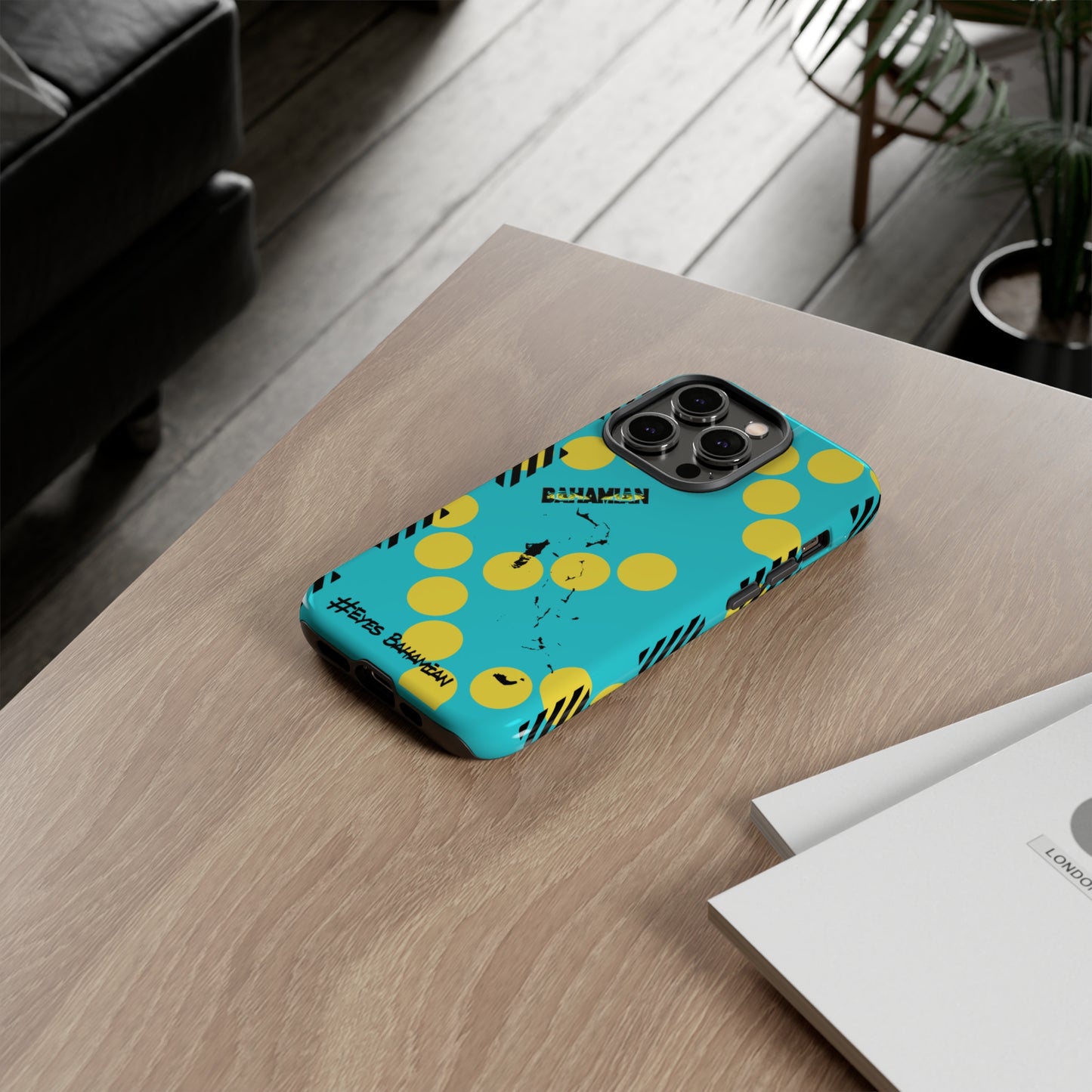 iPhone Phone Case- Aqua Dotted