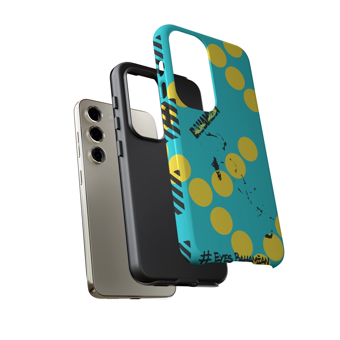 Samsung Phone Case - Aqua Dotted