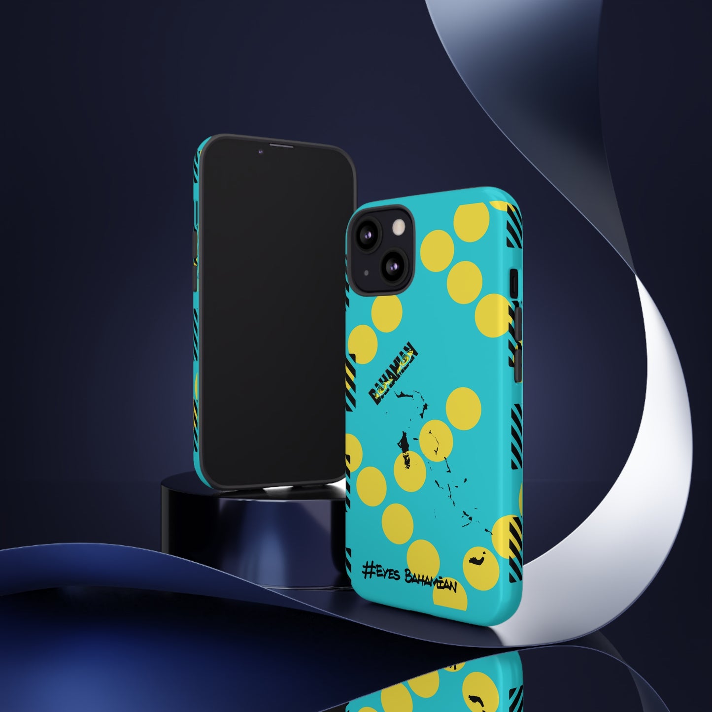 iPhone Phone Case- Aqua Dotted