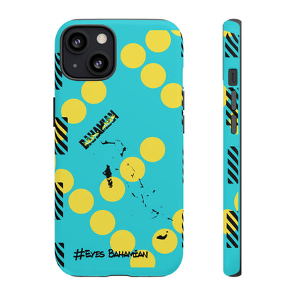 iPhone Phone Case- Aqua Dotted