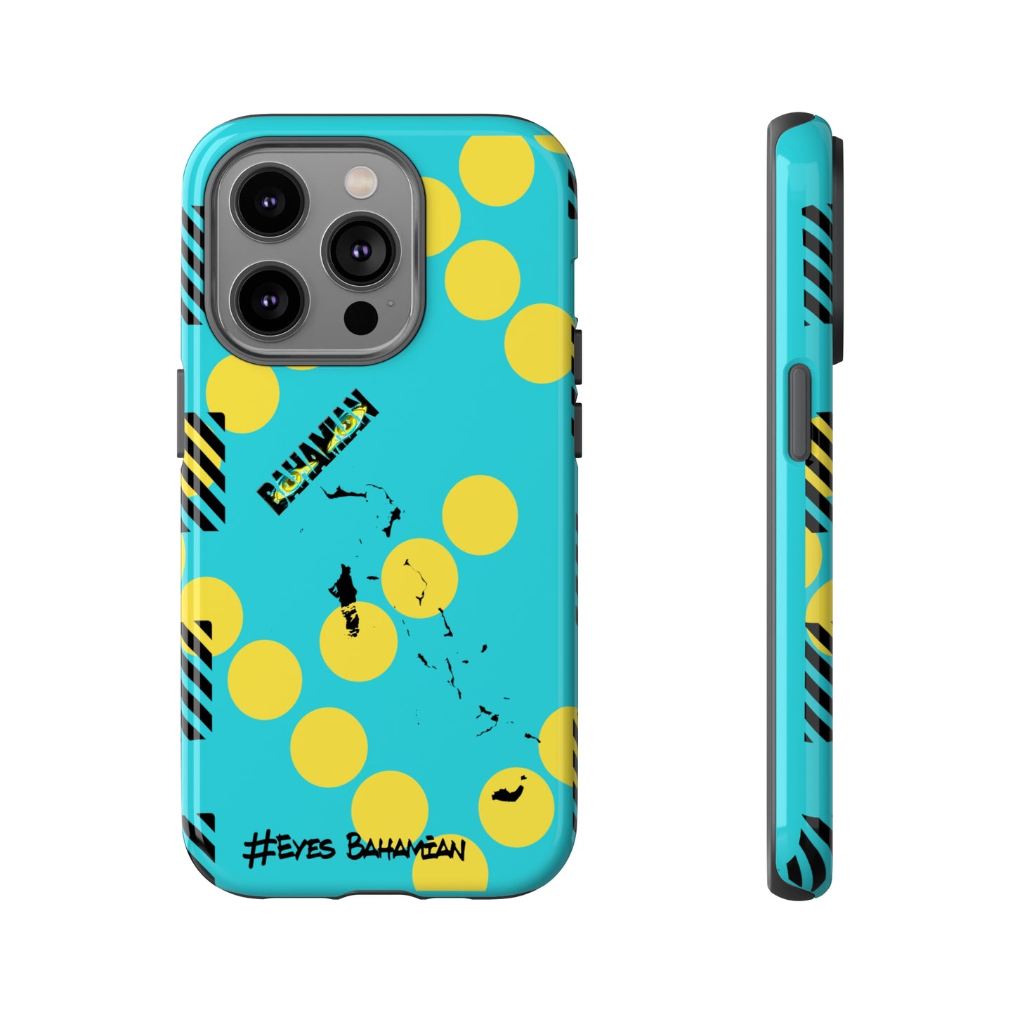 iPhone Phone Case- Aqua Dotted