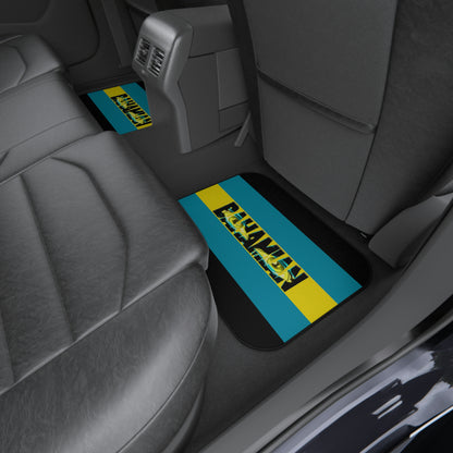 Eyes Bahamian Rear Car Mats-Flag Design (set of 2)