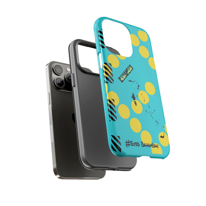 iPhone Phone Case- Aqua Dotted