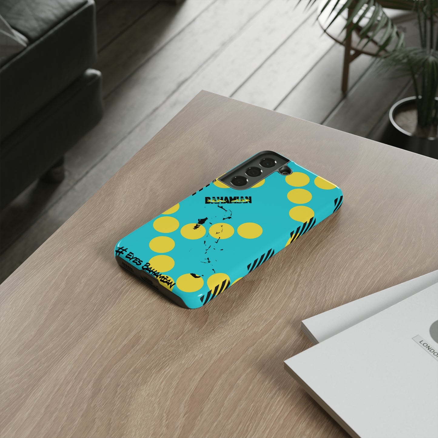 Samsung Phone Case - Aqua Dotted