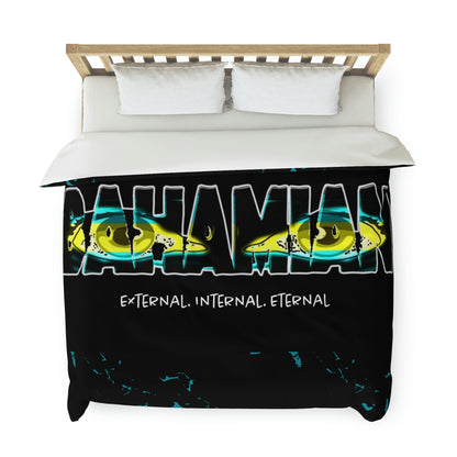 Eyes Bahamian Duvet Cover - Black