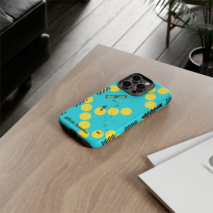 iPhone Phone Case- Aqua Dotted