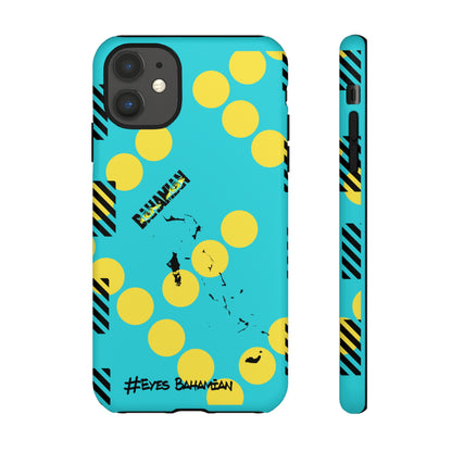 iPhone Phone Case- Aqua Dotted