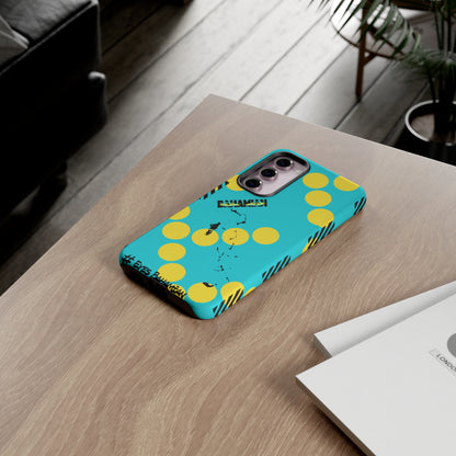 Samsung Phone Case - Aqua Dotted