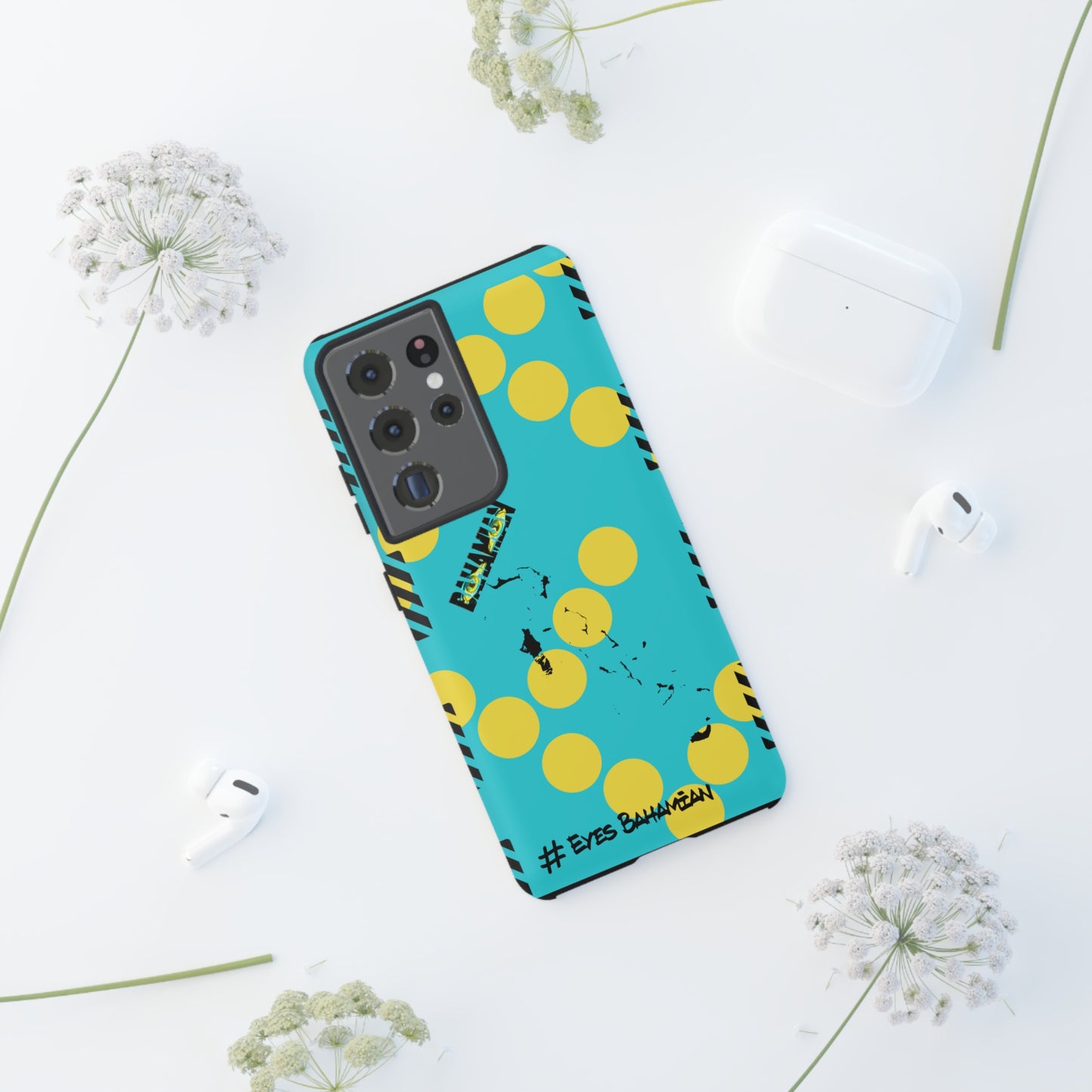 Samsung Phone Case - Aqua Dotted