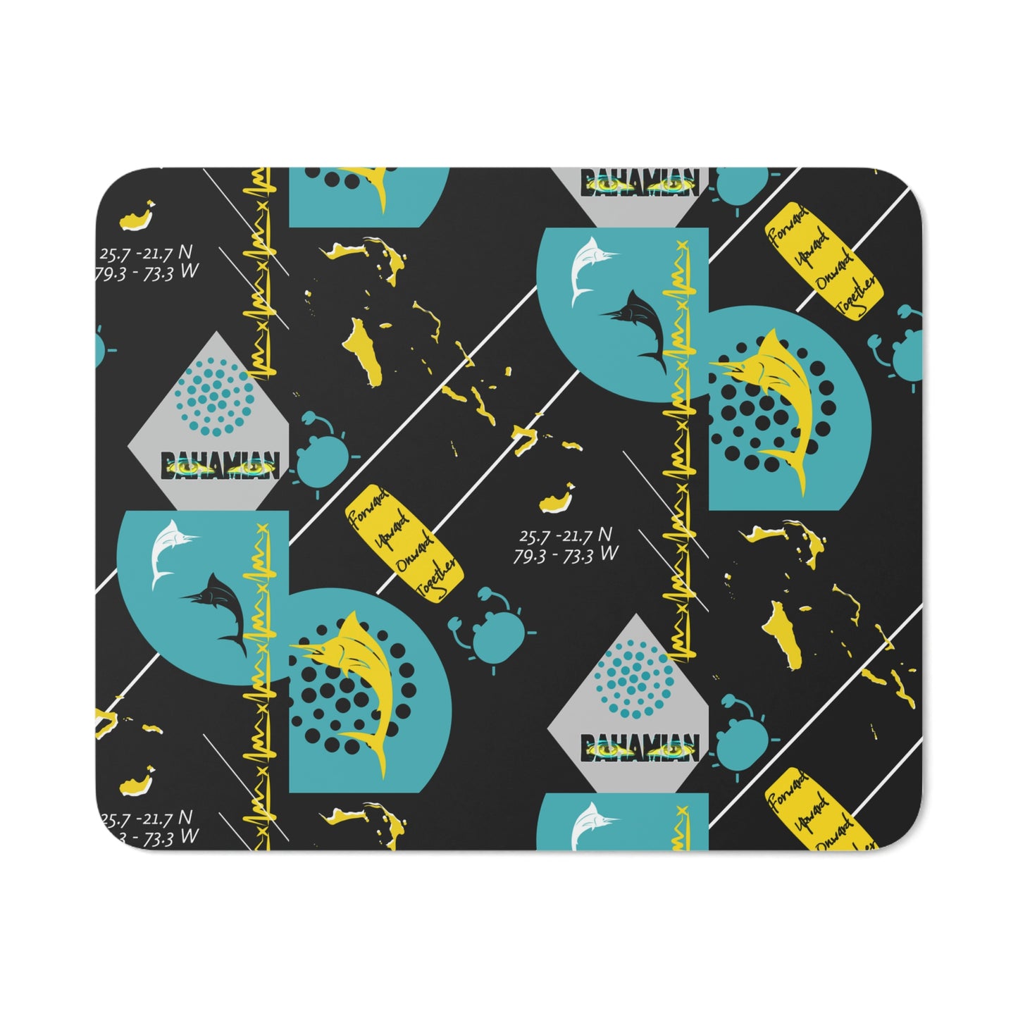 Eyes Bahamian Mousepad - Black