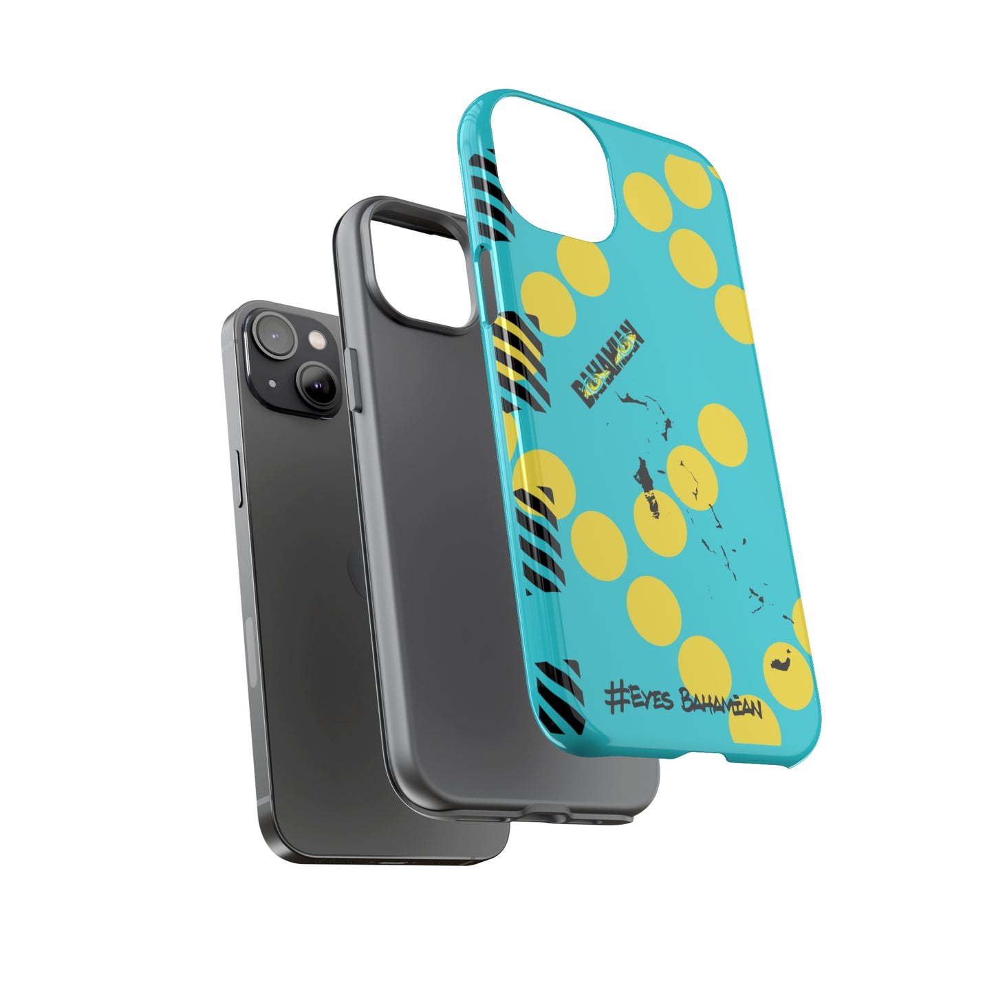 iPhone Phone Case- Aqua Dotted