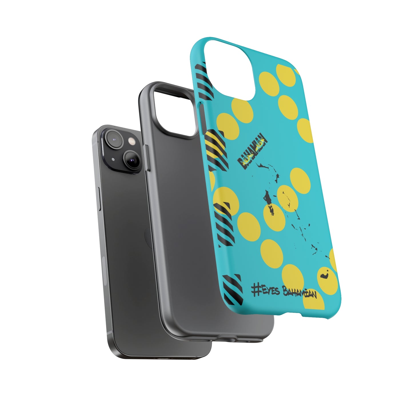 iPhone Phone Case- Aqua Dotted