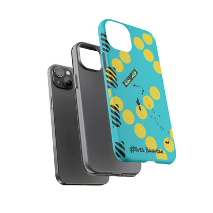 iPhone Phone Case- Aqua Dotted