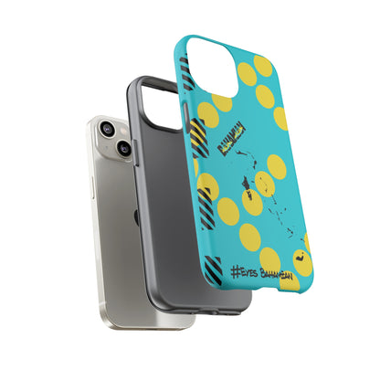 iPhone Phone Case- Aqua Dotted